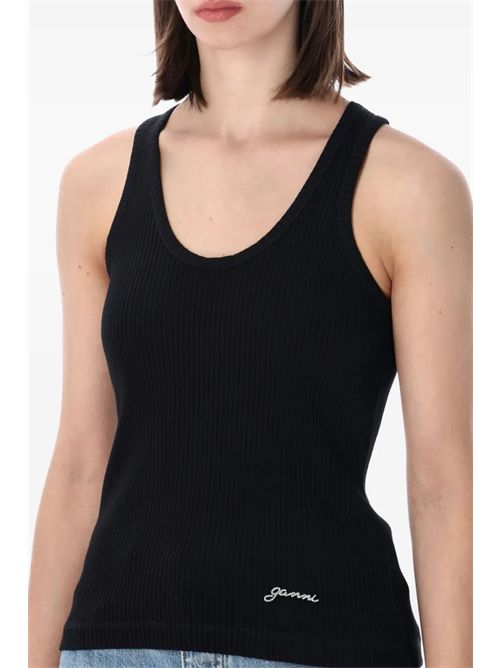 Top con logo GANNI | A1050166099
