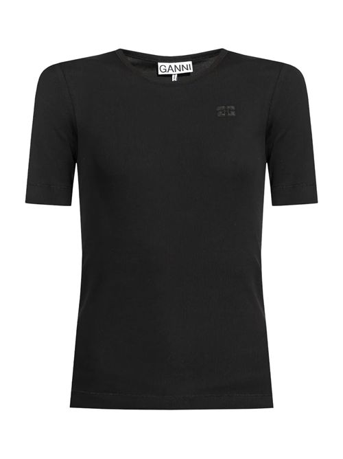 T-shirt with logo GANNI | A1050182099