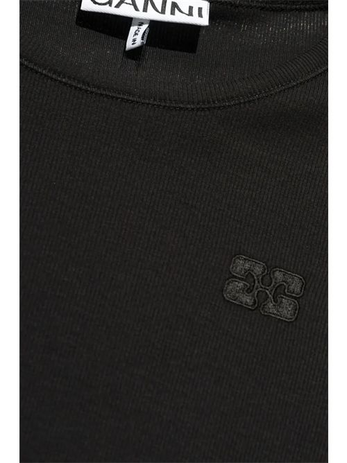 T-shirt with logo GANNI | A1050182099