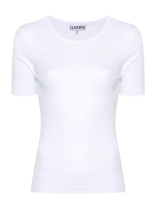 T-shirt with logo GANNI | A1050182151