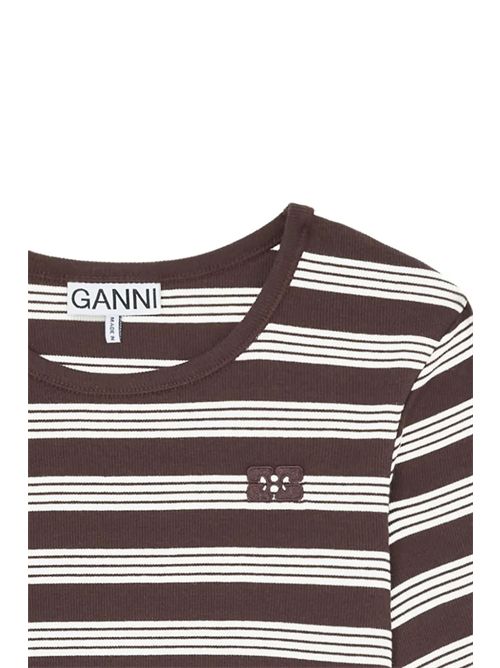 T-shirt righe GANNI | A1050193897
