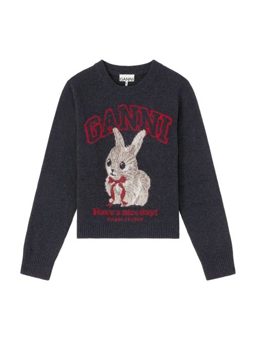 Maglione con logo GANNI | A1070047252