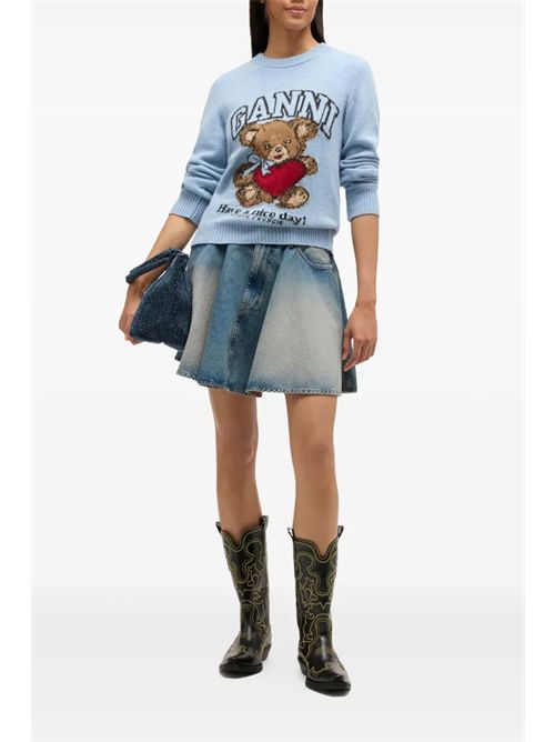 Maglia con logo GANNI | A1070047646