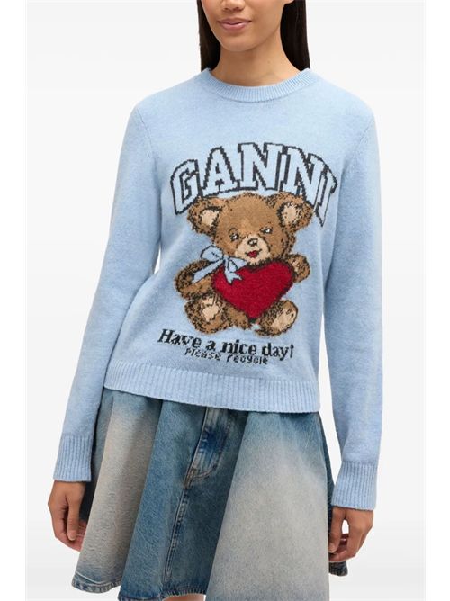 Maglia con logo GANNI | A1070047646