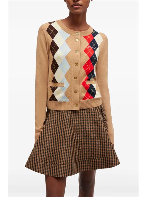 Cardigan con logo GANNI | A107005502Q