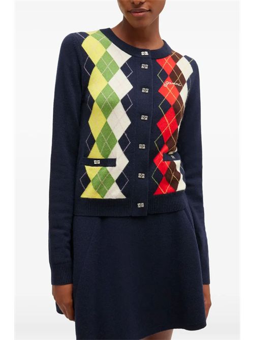 Cardigan con logo GANNI | A1070055683