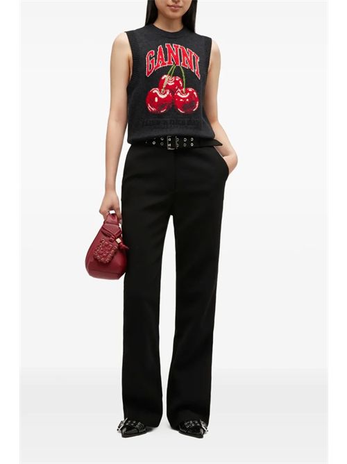 Gilet con logo GANNI | A1070264252