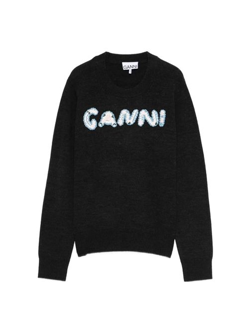 Maglia con logo GANNI | A1070267252
