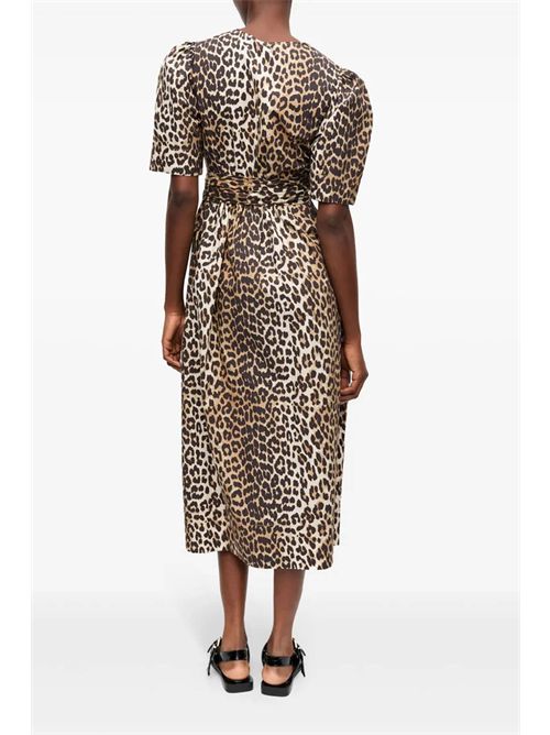 Abito leopardato GANNI | W0373943