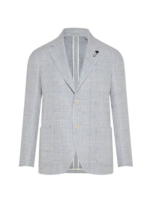 Giacca monopetto a quadri
