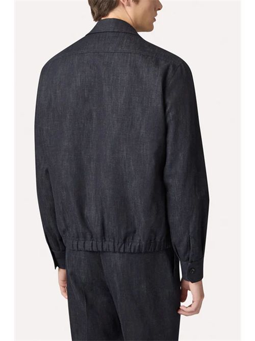 Giacca camicia in lino e cotone LARDINI | PARONOPAIF66502850