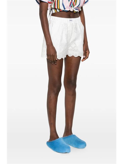Shorts con ricami in sangallo MSGM | 4041MDB0926712202