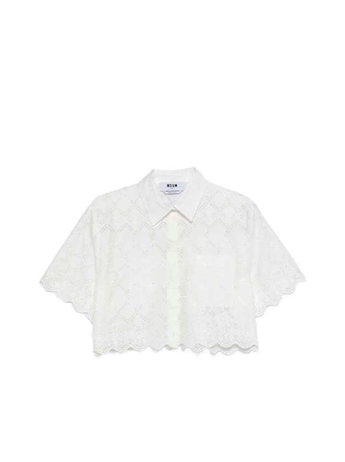 Camicia con ricami in sangallo MSGM | 4041MDE1626712202