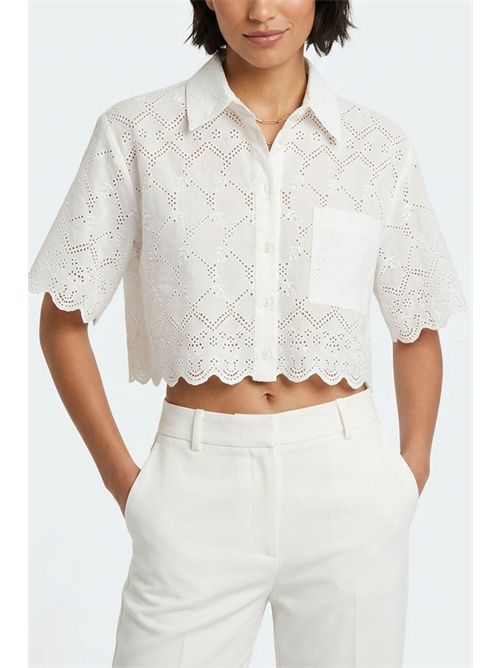 Camicia con ricami in sangallo MSGM | 4041MDE1626712202