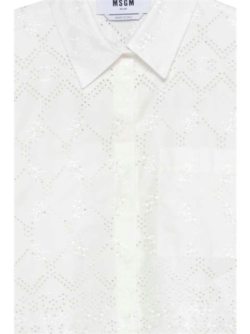 Camicia con ricami in sangallo MSGM | 4041MDE1626712202
