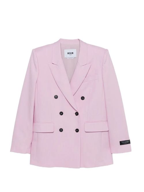 Giacca doppiopetto in canvas MSGM | 4041MDG1326712712