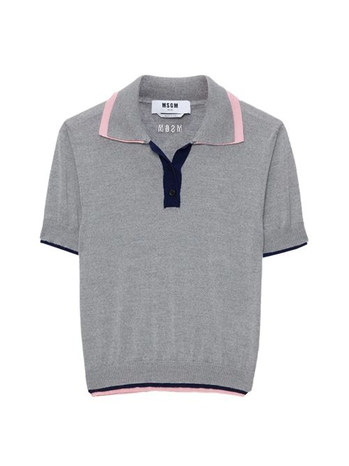 Polo con doppio bordo MSGM | 4041MDM19526729398