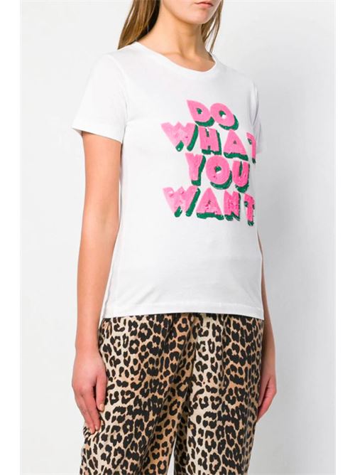 T-shirt con frase in paillettes P.A.R.O.S.H. | D110593COWANT842